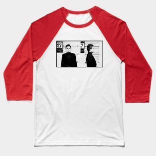 Ted Bundy Serial Killer Police Mugshot Retro Pop Art Styled Design Baseball T-Shirt